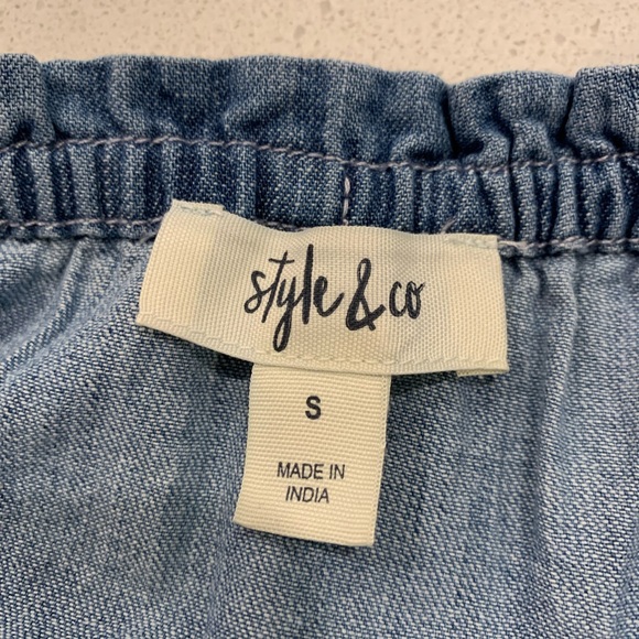 🦋Style and Co. denim dress size small - Picture 9 of 9